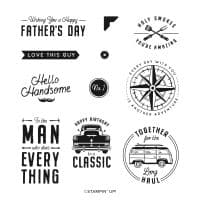He's All That Cling Stamp Set (English)